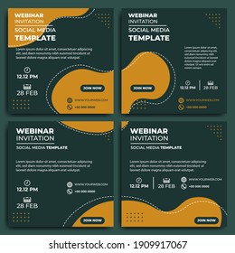 Set of Social media post template design. good template for advertising design.