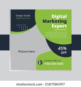 Set of social media post template and marketing webinar other seminars, online courses and classes, suitable modern banner and real estate square banner design template etc.