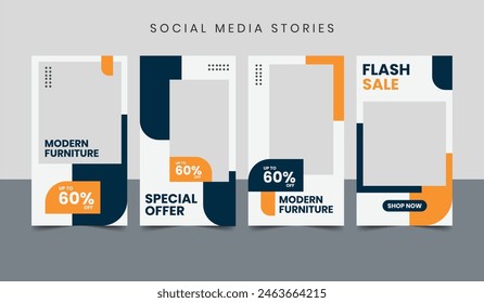 Set of Social Media Post Template. Suitable for social media post and web internet ads.