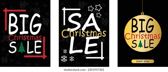 Set of Social media post templates for digital marketing and sales promotion on christmas and new year. fashion advertising. Offer social media banners