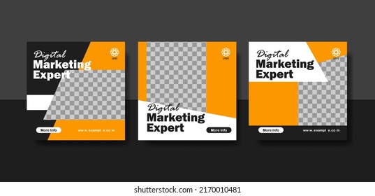 set of social media template. template for web, banner and flayer. eps file