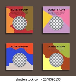 Set of social media templates. Great for backdrops, banners, posters, product marketing, sales promotions, webinars etc