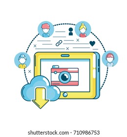 set social medio technology connection