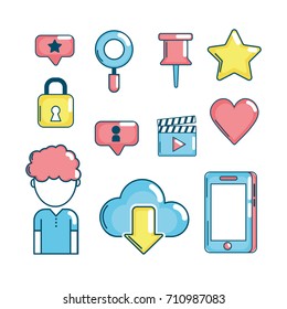set social medio technology connection
