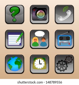 Set of social multimedia icons for design - set 2 