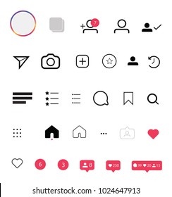 Conjunto de iconos de redes sociales
