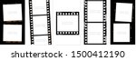 Set of Social stories filmstrips templates. Film frame background with space for your text or image. Trendy editable camera roll effect design. Lifestyle concept. Vector illustration