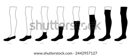 Similar – Image, Stock Photo legs Legs Thigh Knee