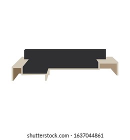 Set of sofa. Collection of sofa in flat cartoon style. Vector illustration