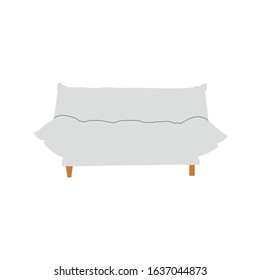 Set of sofa. Collection of sofa in flat cartoon style. Vector illustration