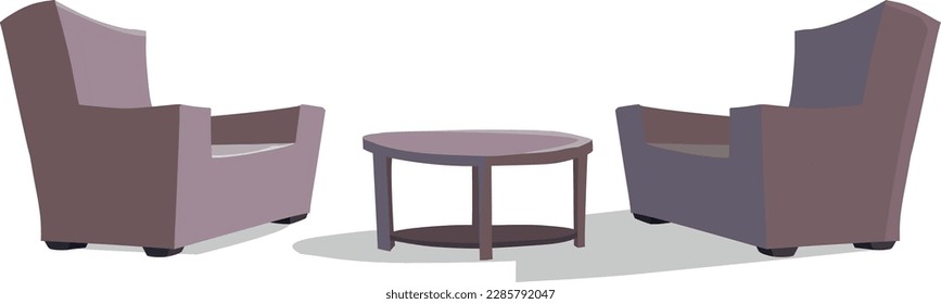 Sofabett. Kollektion von Sofa im flachen Cartoon-Stil. Vektorgrafik