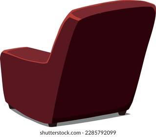 Conjunto de sofás. Colección de sofás al estilo de dibujos animados planos. Ilustración del vector