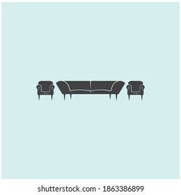 a set of sofa icons,vector illustration, logo design and background