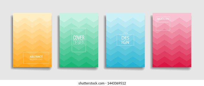 set of soft color abstract gradient background with minimalist design. blue, pink, green, yellow and red cover background. editable eps 10 vector cover for book, flyer, annual, wallpaper and poster.