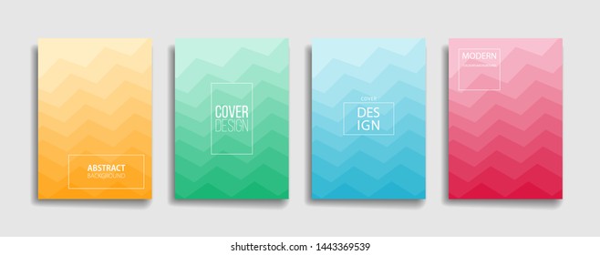 set of soft color abstract gradient background with minimalist design. blue, pink, green, yellow and red cover background. editable eps 10 vector cover for book, flyer, annual, wallpaper and poster.