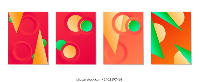 ESTABLECER COLOR LÍQUIDO GRADIENTE SUAVE. PLANTILLA DE VECTOR DE DISEÑO DE FONDO DE CARTEL BUENA PARA POSTER, PAPEL DE PARED, CUBIERTA, MARCO, VOLADOR, MEDIOS SOCIALES, TARJETA DE VERGÜENZA