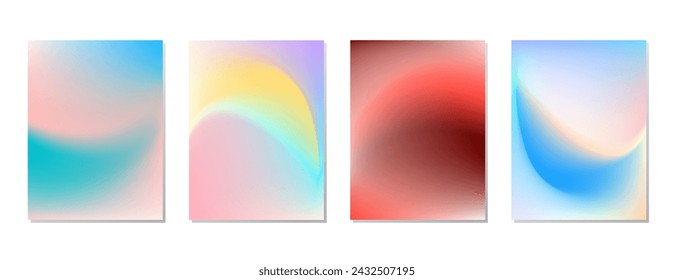SET SOFT GRADIENT LIQUID COLOR. POSTER BACKGORUND DESIGN VECTOR TEMPLATE GOOD FOR POSTER, WALLPAPER, COVER, FRAME, FLYER, SOCIAL MEDIA, GREETING CARD