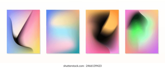 DEFINA EL COLOR LÍQUIDO DE DEGRADADO SUAVE. PLANTILLA DE VECTOR DE DISEÑO DE FONDO DE PÓSTER BUENO PARA PÓSTER, FONDO DE PANTALLA, CUBIERTA, MARCO, VOLANTE, REDES SOCIALES, TARJETA DE FELICITACIÓN