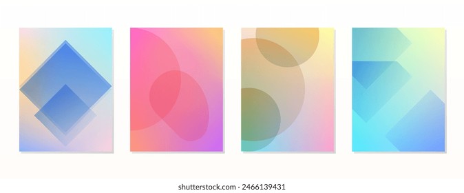 SET SOFT GRADIENT LIQUID COLOR. POSTER BACKGORUND DESIGN VECTOR TEMPLATE GOOD FOR POSTER, WALLPAPER, COVER, FRAME, FLYER, SOCIAL MEDIA, GREETING CARD