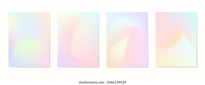 SET SOFT GRADIENT LIQUID COLOR. POSTER BACKGORUND DESIGN VECTOR TEMPLATE GOOD FOR POSTER, WALLPAPER, COVER, FRAME, FLYER, SOCIAL MEDIA, GREETING CARD