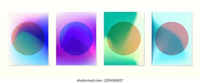 SET SOFT GRADIENT MESH FLUID BLURRED BACKGORUND DESIGN WITH COPY SPACE AREA VECTOR TEMPLATE GOOD FOR POSTER, WALLPAPER, COVER, FRAME, FLYER, SOCIAL MEDIA 