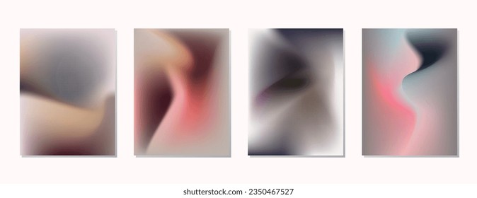 ESTABLECER EL COLOR DE PASTEL SUAVE GRADIENT MESH FLUID BLURRED BACKGORUNUNED DISEÑO CON PLANTILLA VECTOR DE ÁREA DE COPIA BUENA PARA POSTER, PAPEL DE PARED, TAPA, MARCO, VOLADOR, MEDIOS SOCIALES 