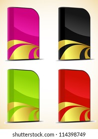 Set of software boxes. Vector illustration