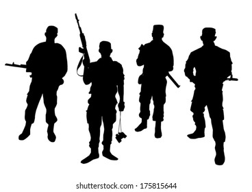 24,041 Armed security guard silhouette Images, Stock Photos & Vectors ...