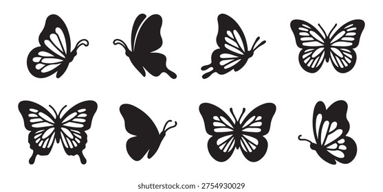 Conjunto con silueta mariposas