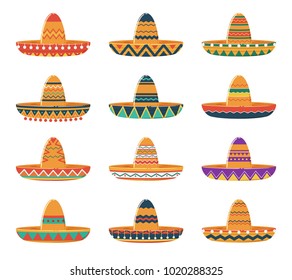 Set Of Sombrero Hats
