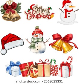 set of some christmas day illustrations (3)