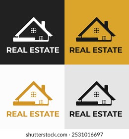Set of Some Creative Real Estate Logo Design Templates.