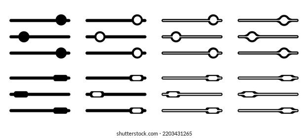A set of sound adjustment icons. Good for any project.