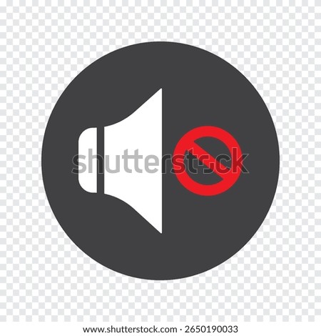 Set of a Sound On and Off Icon Vector. Speaker icon vector. Mute speaker, sound off icon vector set, increases and reduces the sound. Volume symbol, speaker sign, isolated On a white background.
