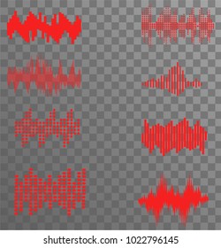 set sound wave icon 