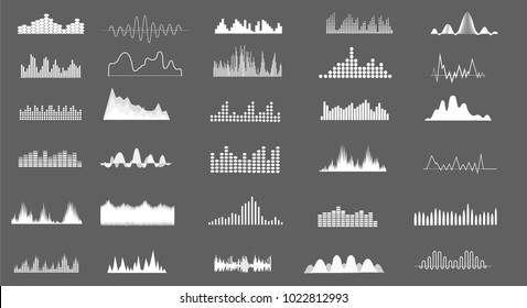 set sound wave icon 