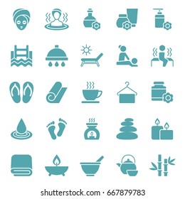Set of Spa Icons. Vector illustration