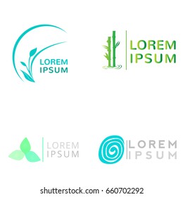 Set of spa logos on a white background, Vector illustration