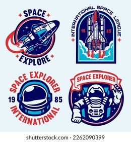 Colección de placas de astronauta espacial