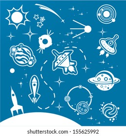 Set of space elements