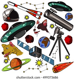 Set of space elements