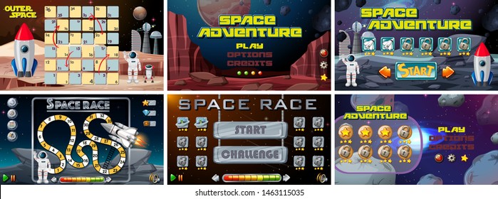 Darstellung von Weltraumspielen