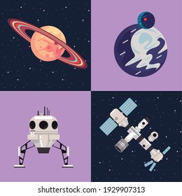 set space icons vector illustration