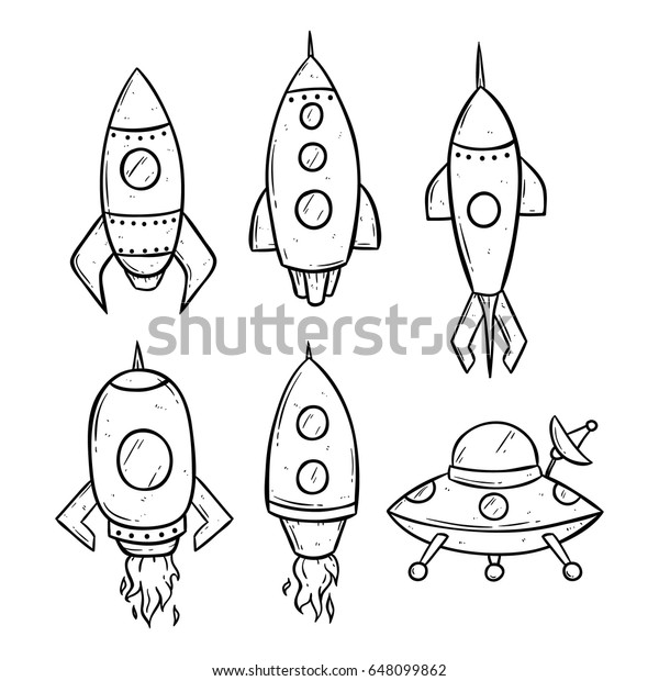 Рисунок ракеты пошагово