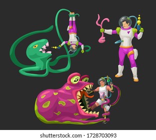 set space warrior against alien