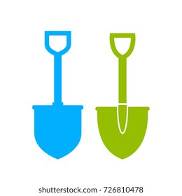 Set of spade vector icons
