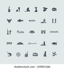 Set of Spain icons