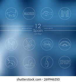 Set of Spain icons