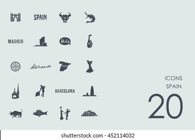 Set of Spain icons