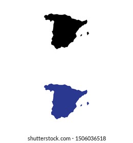 a set of Spain map icons
